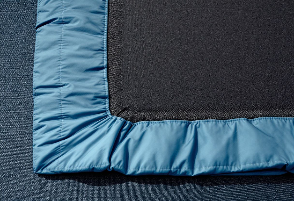 The pad over the frame edge and the spring bed underneath it, which is where most of the design thinking goes.